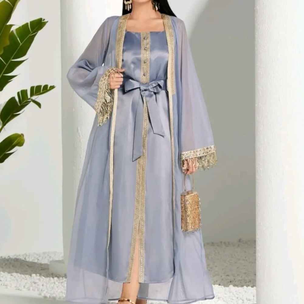 Elegant Blue Women's Intimate Robe